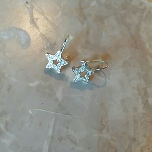 STAR DIAMOND FILLED EARRINGS